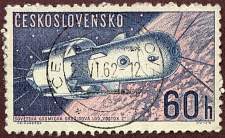 Soviet Vostok II<br>Czeckoslovakia 1962 - Scott 1107