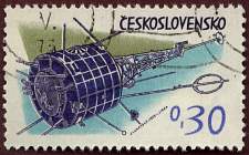 Rocket to Sun<br>
Czeckoslovakia 1963 - Scott 1175