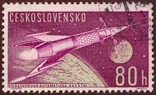 Multi Stage Rocket - Czeckoslovakia 1962 - Scott 1108