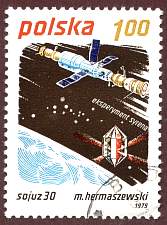 Poland Space Stamps - Space and Astronomy gifts by SpacemartGifts.com