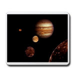 Voyager 1 Jupiter and Moons Mousepad