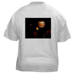 Jupiter and Moons CollagAsh Grey T-shirt