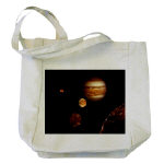 Voyager 1 Jupiter and Moons Tote Bag