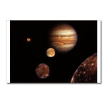 Jupiter and Moons Postcards (Pkg 8)