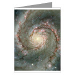 M51 the Whirlpool Galaxy Greeting Cards 