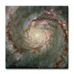 M51 the Whirlpool Galaxy Tile Coaster