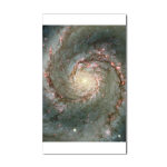 M51 the Whirlpool Galaxy Sticker (Rectan