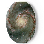 M51 the Whirlpool Galaxy Ornament (Oval)