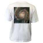 M51 Whirlpool Galaxy Fitted T-shirt (Mad