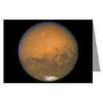 Mars Closest View Greeting Cards (Pkg 6)
