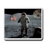 Last Moon Walk Apollo 17 Mousepad 