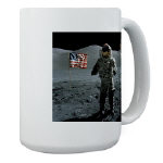 Last Moon Walk Apollo 17 Large Mug 