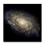 NGC 4414 Spiral Galaxy Tile Coaster