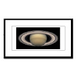 Saturn's Rings Small Framed Print