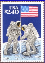 Apollo 11 Moon Landing US Stamp Space & Astronomy Gifts by Spacemart