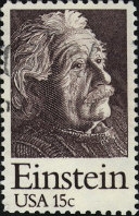 Albert Einstein US Stamp Space & Astronomy Gifts by Spacemart